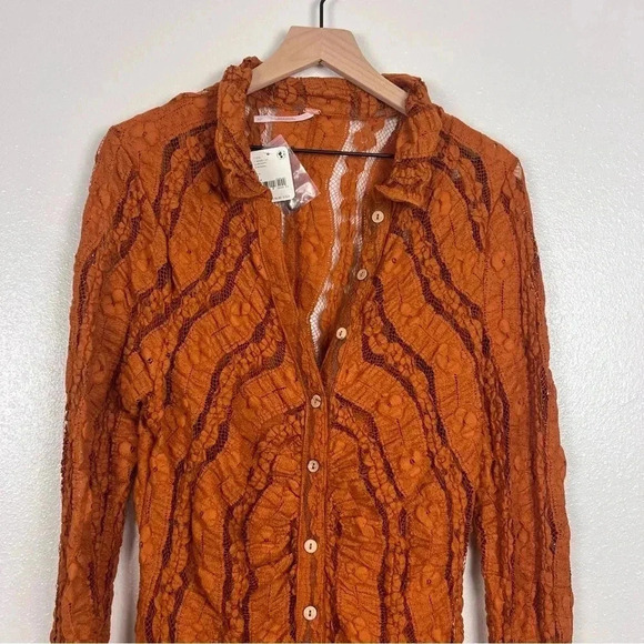 NWT Free People Shayla Lace Mini Dress - Picture 6 of 9